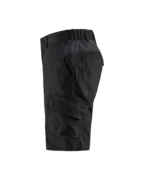 Blaklader Industry Shorts Stretch 1446 #colour_black-dark-grey