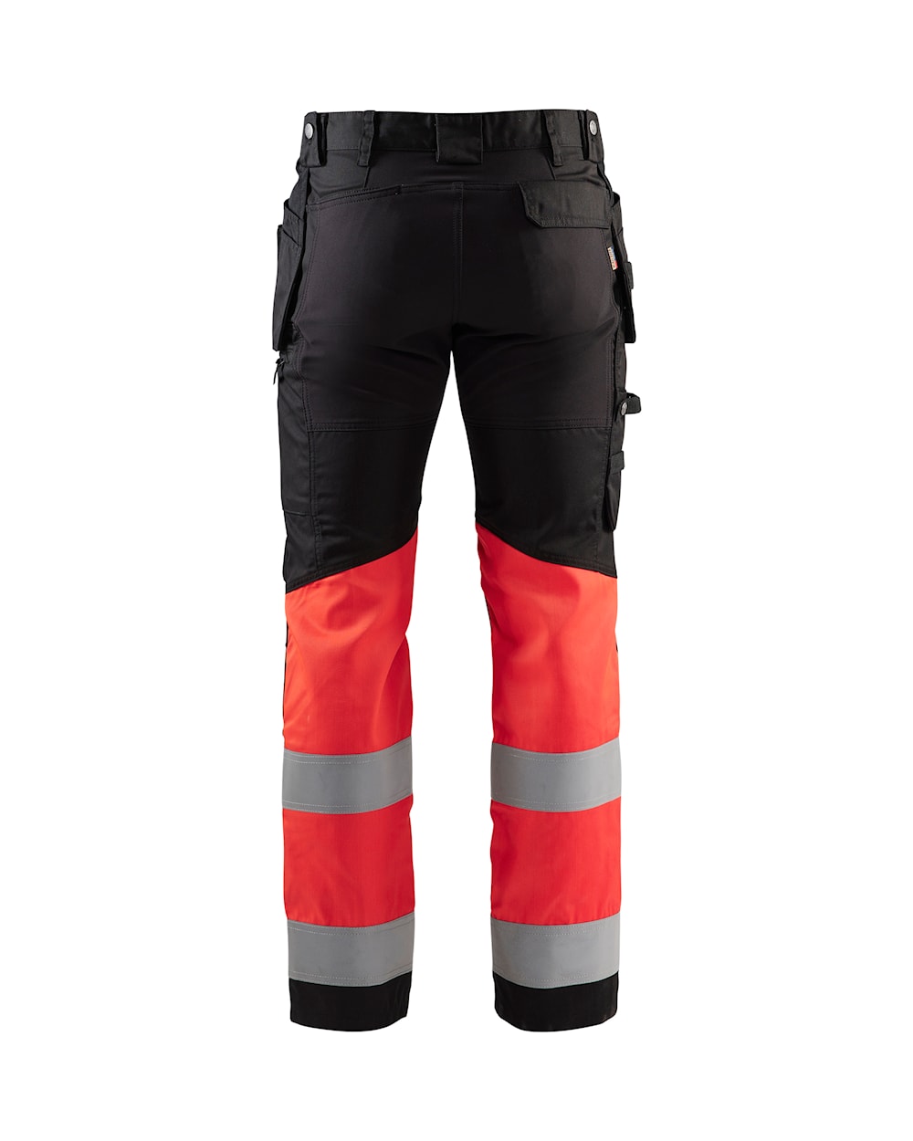 Blaklader Hi-Vis Trousers with Stretch 1558 - Black/Hi-Vis Red