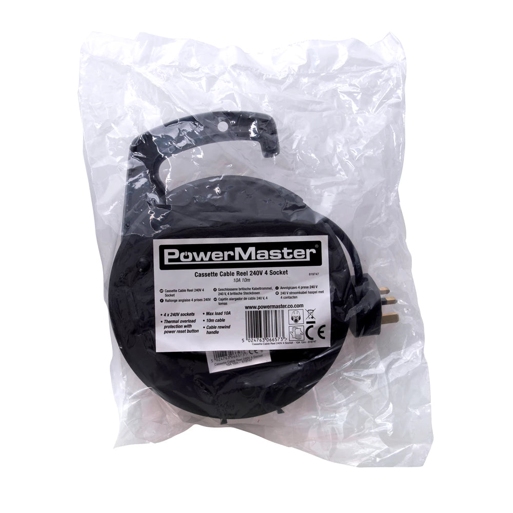 Powermaster Cassette Cable Reel 10A 230V