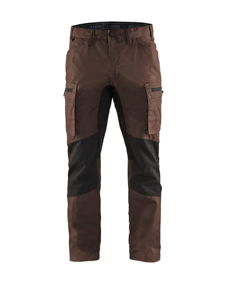 Blaklader Service Trousers with Stretch 14591845 #colour_brown-black