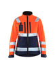 Blaklader Women's Hi-Vis Softshell Jacket 4902 #colour_orange-navy-blue