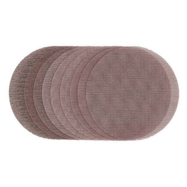 Draper Tools Mesh Sanding Discs, 150mm, Assorted Grit - 80G, 120G, 180G, 240G (Pack Of 10)