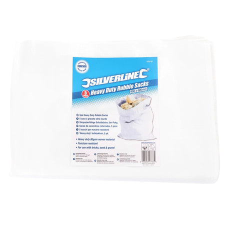 Silverline Heavy Duty Rubble Sacks 5Pk