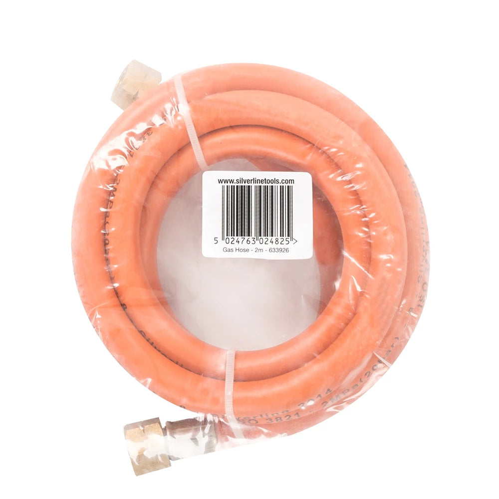 Silverline Gas Hose With Connectors