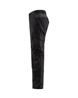 Blaklader Industry Trousers Stretch with Knee Pad Pockets 1448 - Black/Dark grey #colour_black-dark-grey