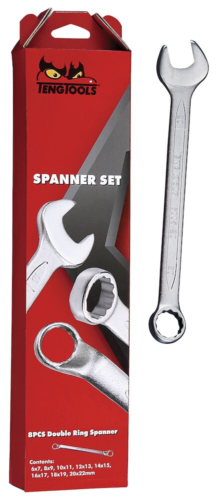 Teng Tools Combination Spanner Set 6-22 mm 17 Pieces