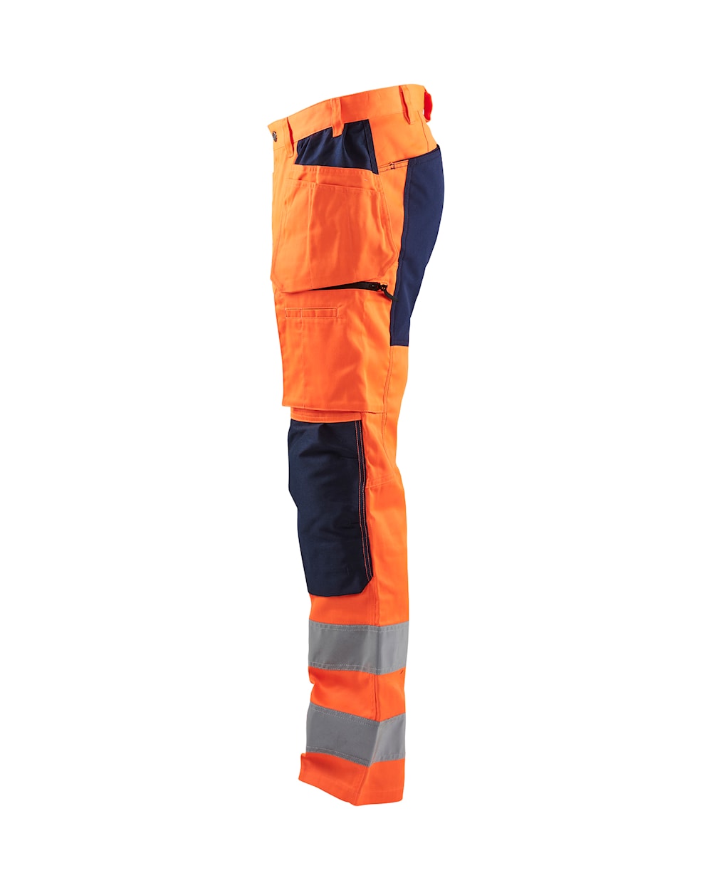 Blaklader Hi-Vis Trousers with Stretch 1552 - Hi-Vis Orange/Navy Blue