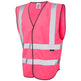 Leo Workwear PILTON Leo EcoViz Reflective Waistcoat - Pink