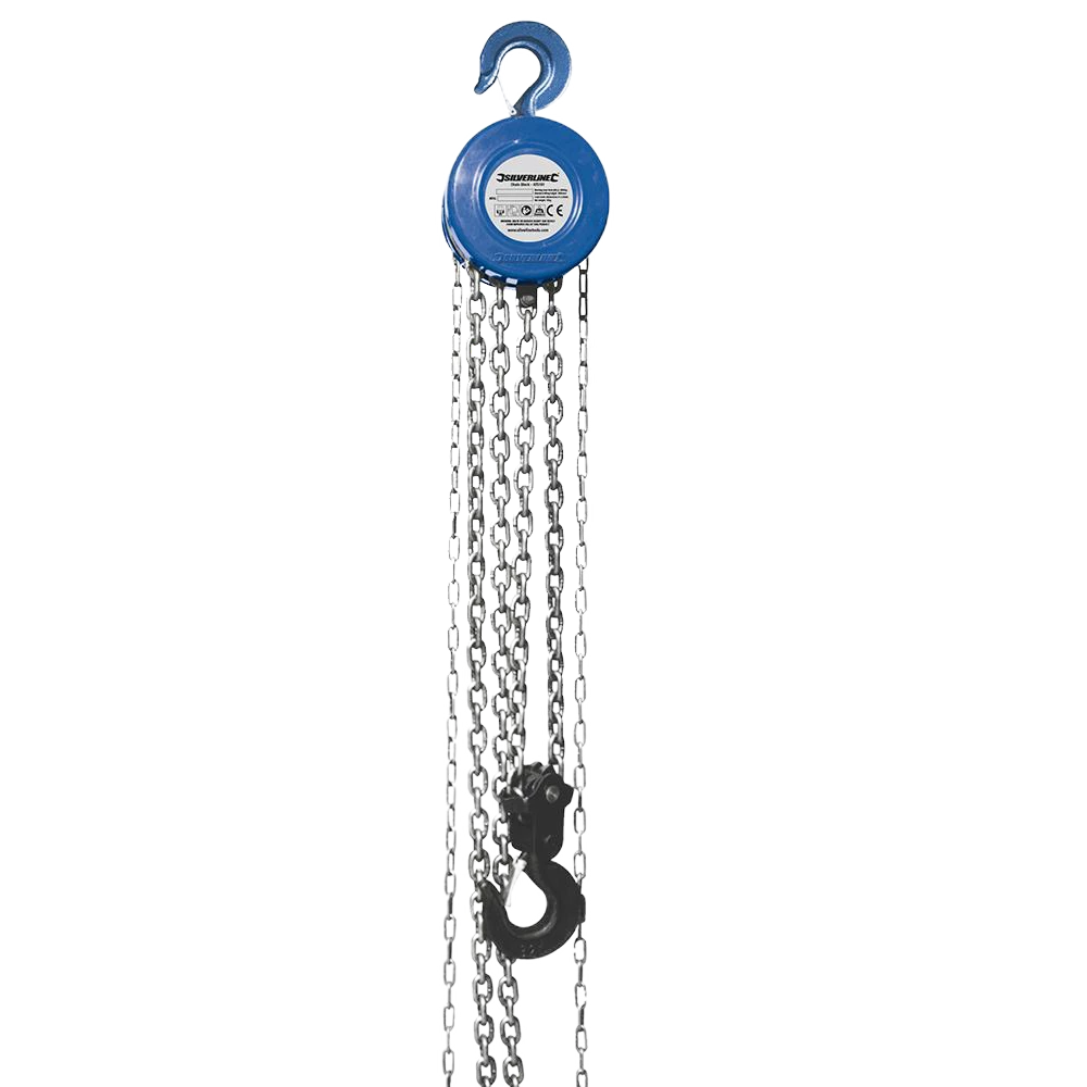 Silverline Chain Block - 3000kg/3m Lift Height