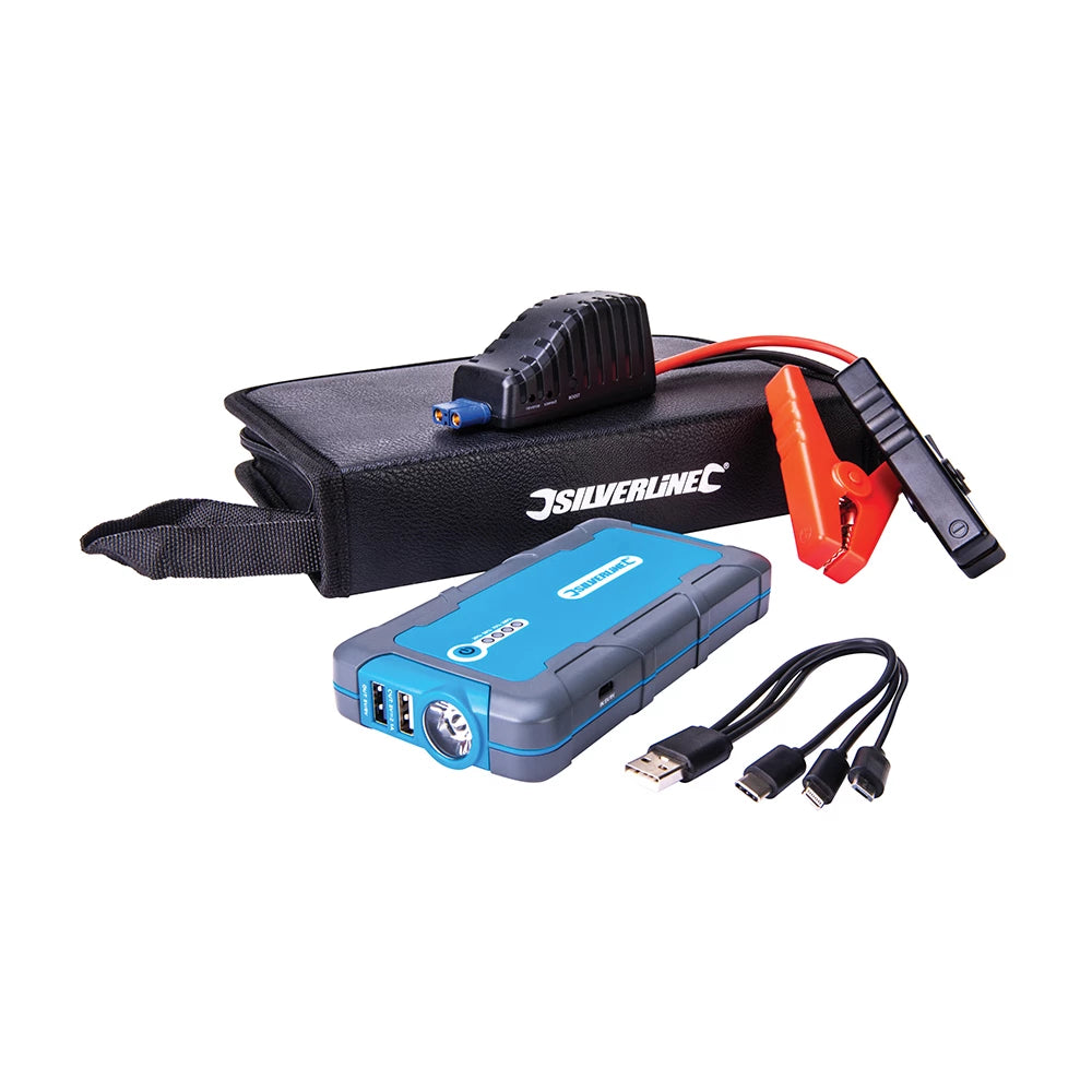 Silverline 12V Lithium Jump Starter & Powerbank