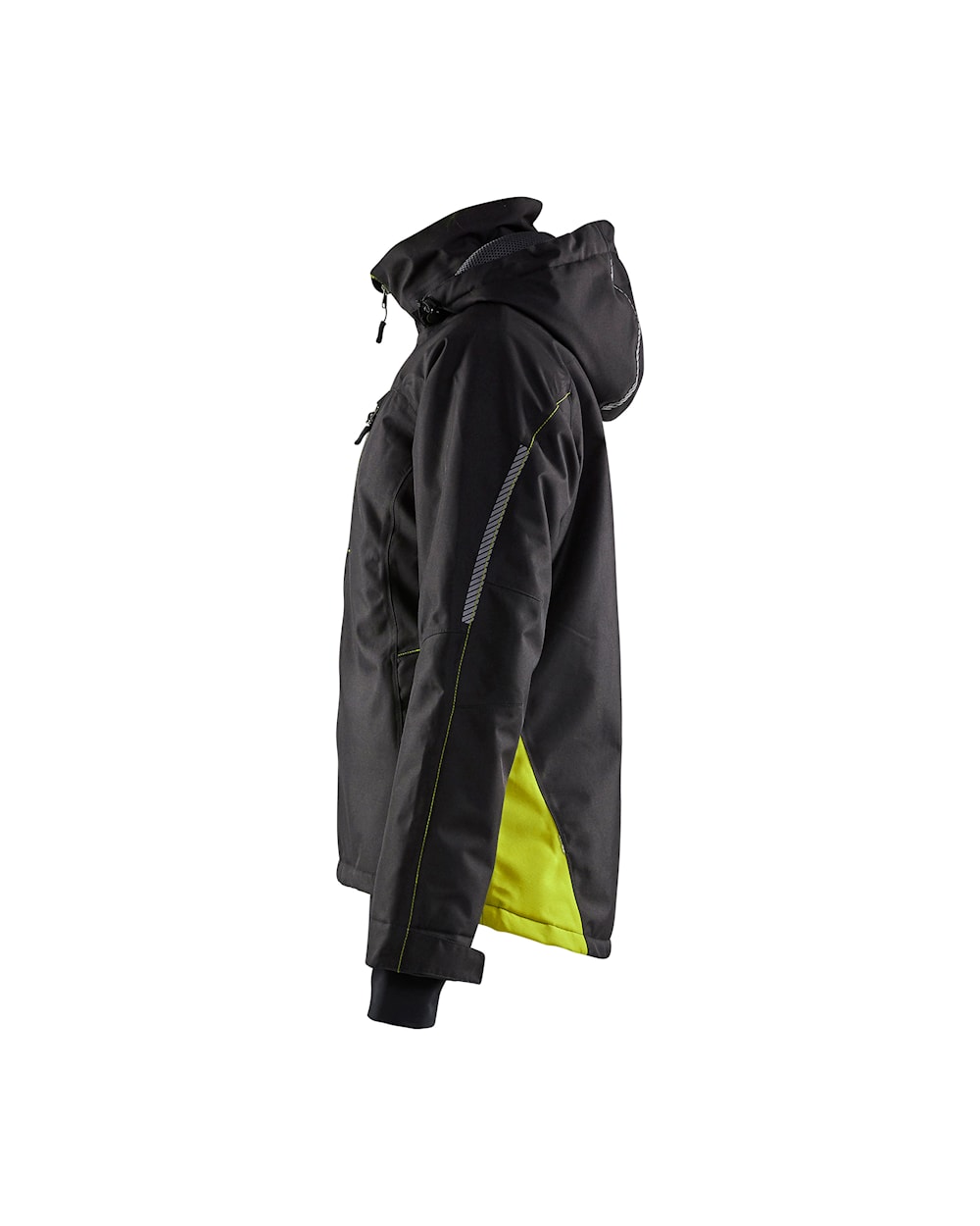 Blaklader Women's Lightweight Lined Functional Jacket 4972 #colour_black-hi-vis-yellow