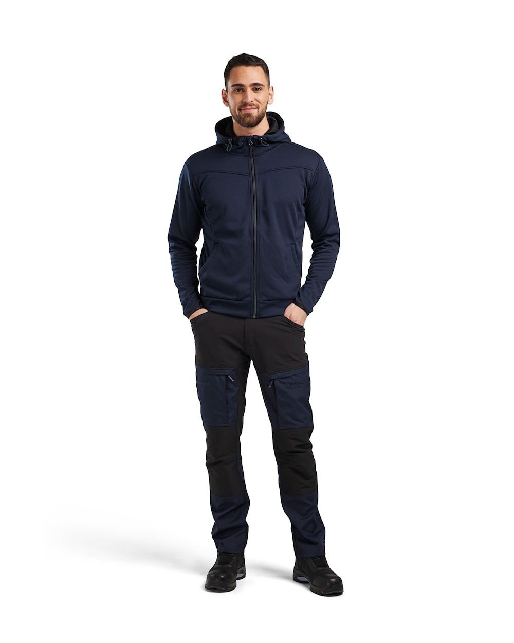 Blaklader Service Trousers with Stretch 1456 #colour_dark-navy-black