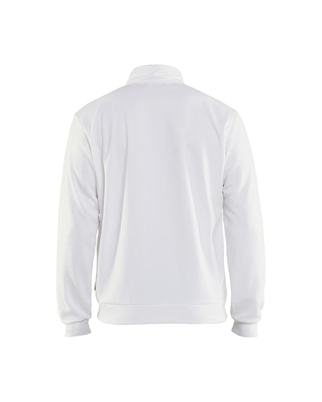 Blaklader Sweatshirt with Full Zip 3362 #colour_white-dark-grey