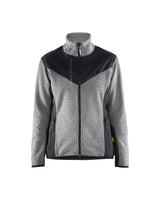 Blaklader Women's Knitted Jacket with Softshell 5943 #colour_grey-melange-black