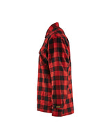 Blaklader Lined Flannel Shirt 3225 #colour_red-black