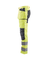 Blaklader Hi-Vis Trousers with Stretch 1552 - Hi-Vis Yellow/Mid Grey