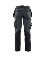 Blaklader Craftsman Trousers with Stretch 15991343 - Dark Grey/Black