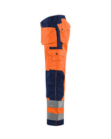 Blaklader Hi-Vis Trousers 1533 - Hi-Vis Orange/Navy Blue