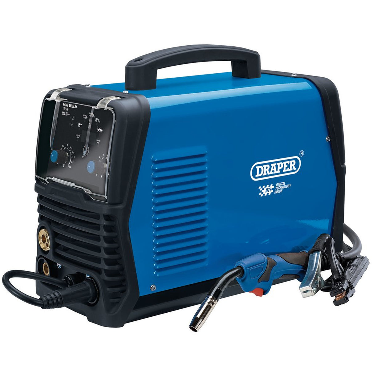 Draper Tools Gas/Gasless AC/DC MIG Aluminium Welder Dti, 160A