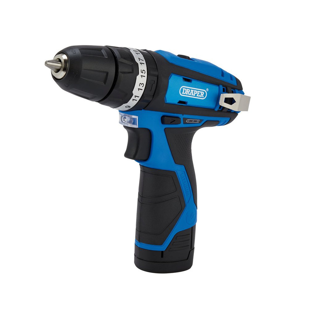 Draper Tools 12V Combi Drill, 1 x 1.5Ah Battery, 1 x Fast Charger