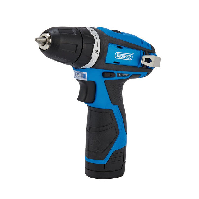 Draper Tools 12V Drill Driver, 1 x 1.5Ah Battery, 1 x Fast Charger