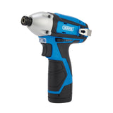 Draper Tools 12V Impact Driver, 1/4" Hex., 1 x 1.5Ah Battery, 1 x Fast Charger