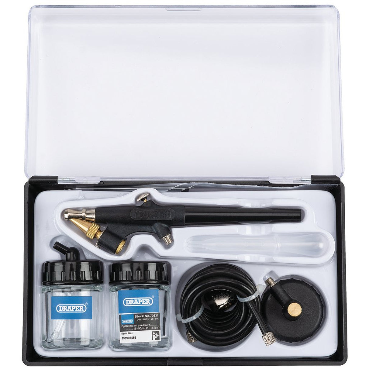 Draper Tools Air Brush Kit (7 Piece)