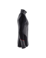 Blaklader Underwear Zip-Neck Top Xwarm, 100% Merino 4699 #colour_mid-grey-black