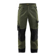 Blaklader Garden Trousers 1454 #colour_green-black