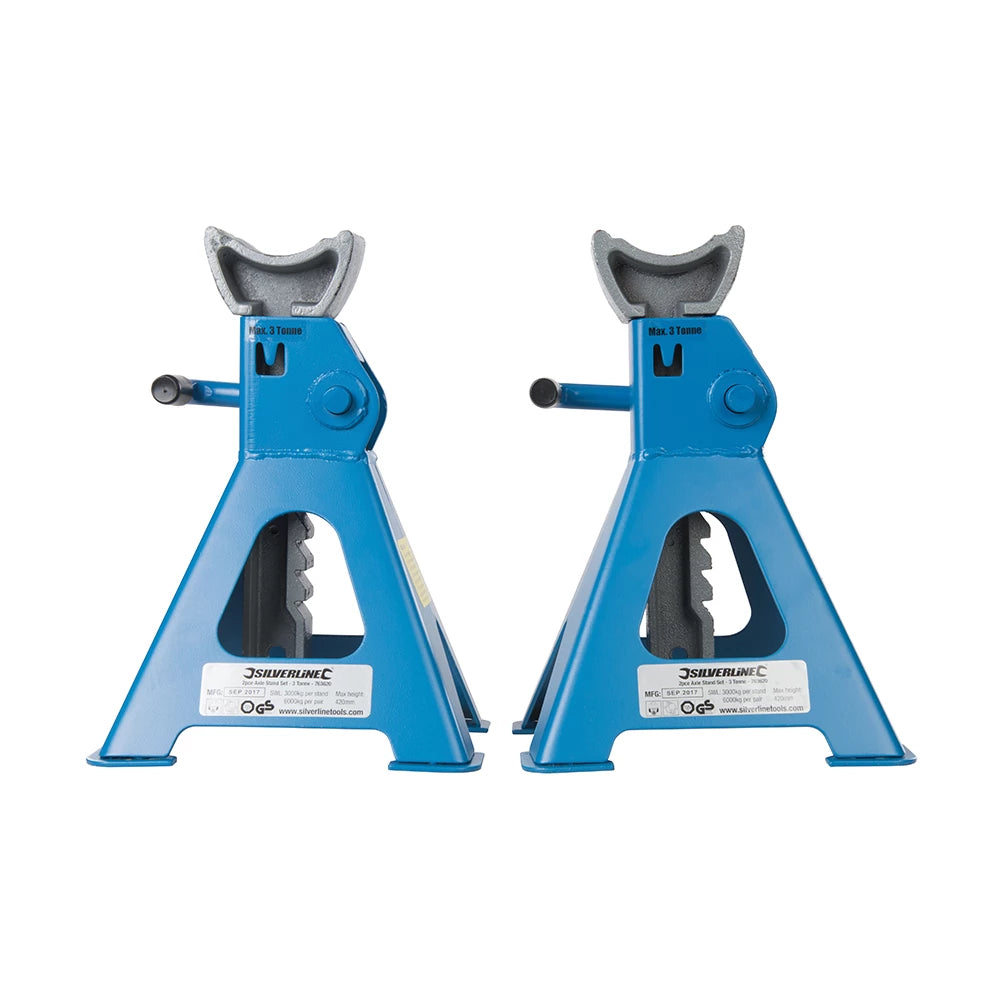 Silverline Axle Stand Set 2Pce - 3 Tonne