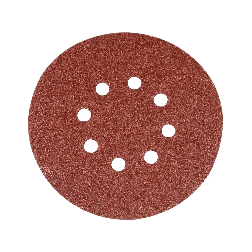 Silverline Hook & Loop Discs Punched 150mm 10Pk - 80 Grit