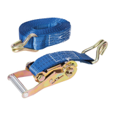 Silverline Ratchet Tie Down Strap J-Hook 6m x 38mm - 1500kg