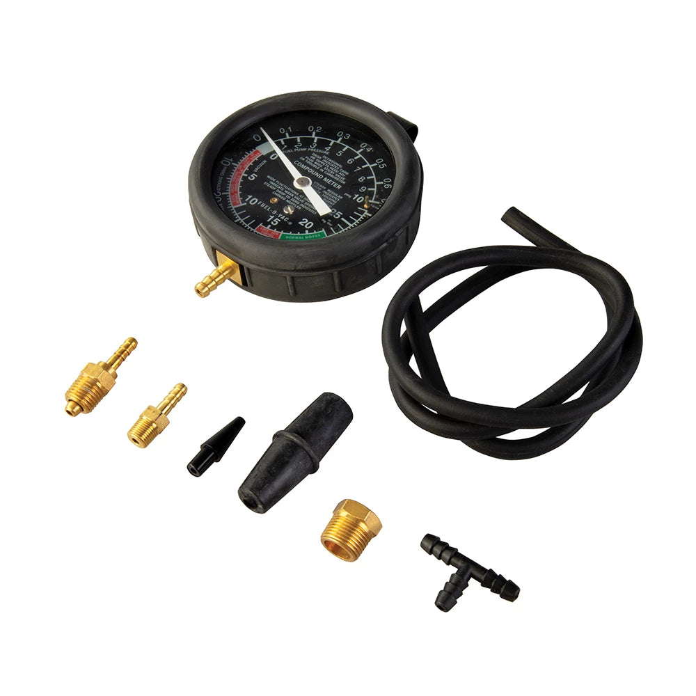 Silverline Vacuum & Fuel Pump Pressure Test Gauge