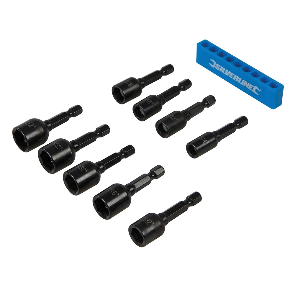 Silverline Magnetic Nut Driver Set 9Pce