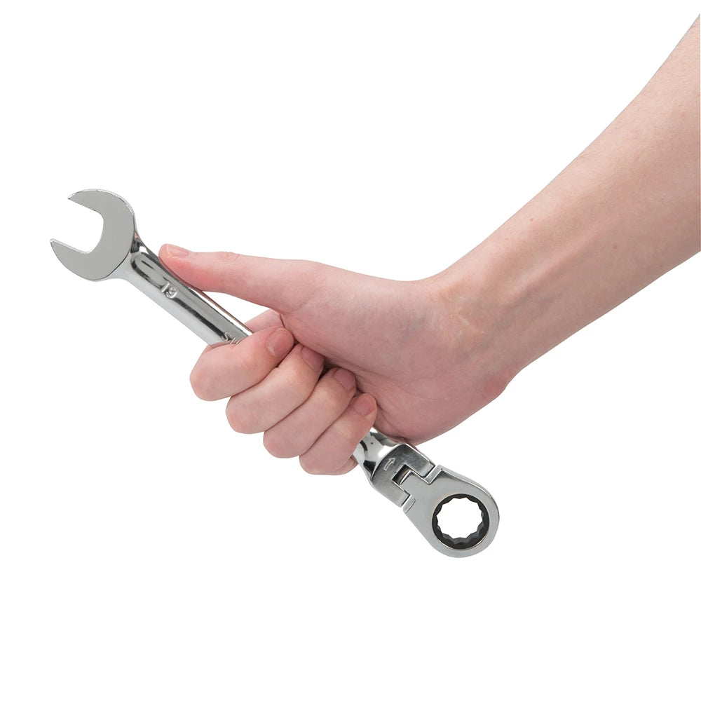 Silverline Flexible Head Ratchet Spanner Set 12Pce