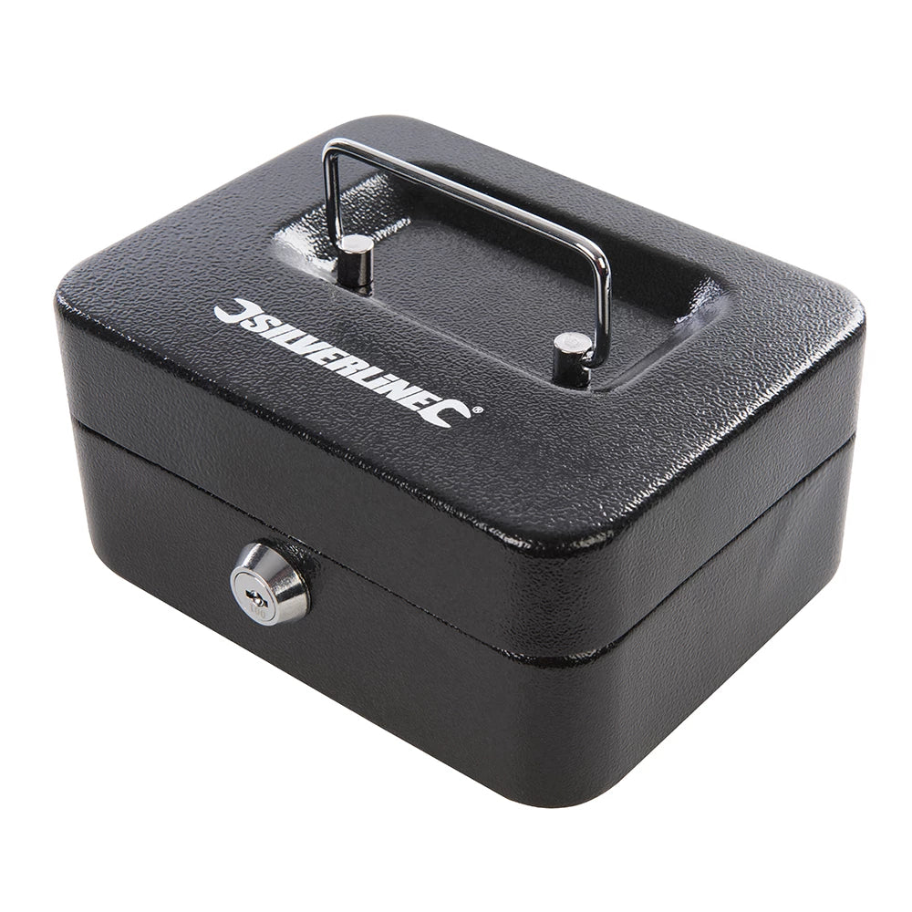 Silverline Metal Cash & Valuables Box Keyed