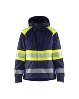 Blaklader Women's Shell Jacket Hi-Vis 4430 #colour_navy-blue-hi-vis-yellow