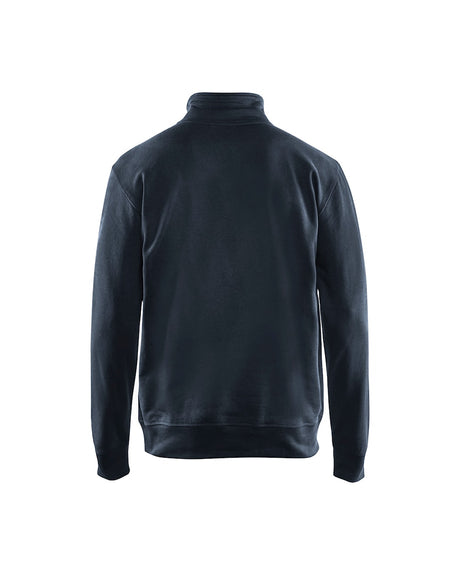 Blaklader Sweatshirt with Half Zip 3369 #colour_dark-navy-blue