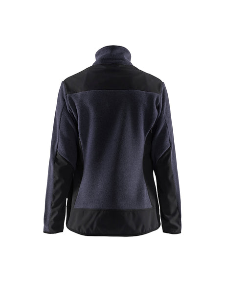 Blaklader Women's Knitted Jacket with Softshell 5943 #colour_dark-navy-black