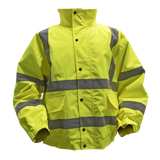 Sealey Hi-Vis Yellow Jacket with Quilted Lining & Elasticated Waist - X-Large