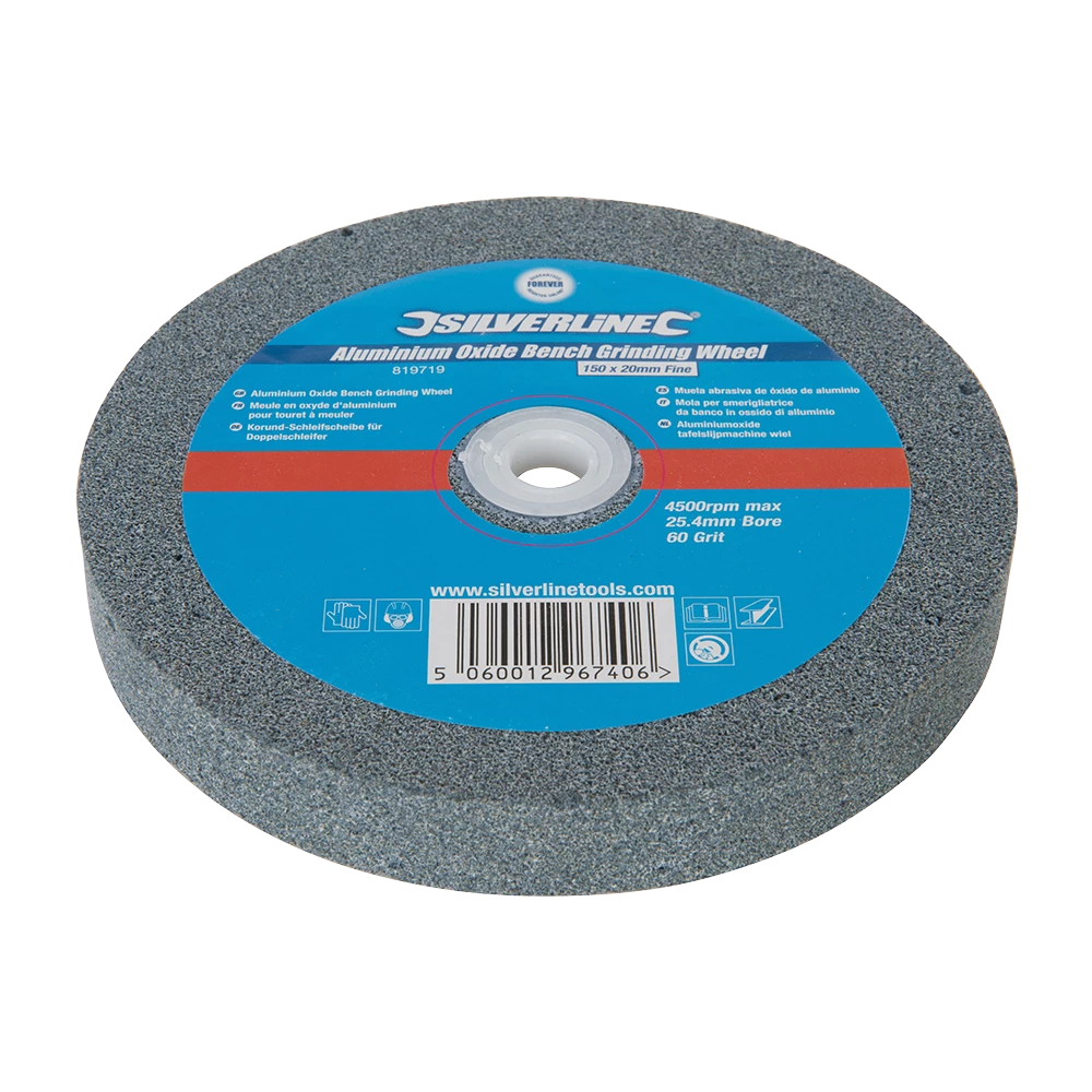 Silverline Aluminium Oxide Bench Grinding Wheel