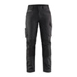 Blaklader Women's Service Trousers with Stretch 7195 #colour_black-dark-grey