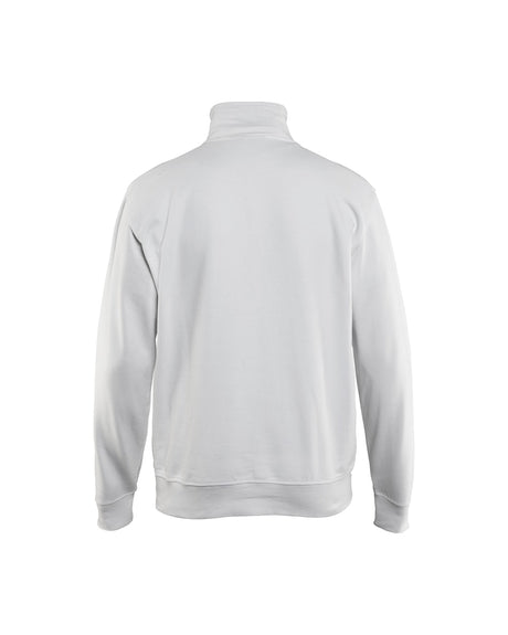 Blaklader Sweatshirt with Half Zip 3369 #colour_white