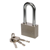 Silverline Steel Padlock Long Shackle