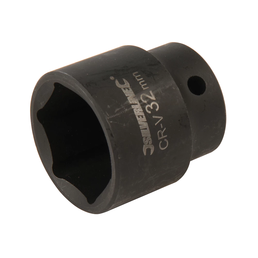 Silverline Impact Socket 1/2" Drive 6Pt Metric