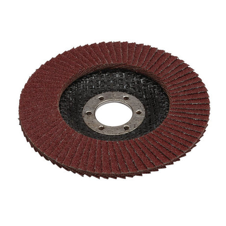 Draper Tools Aluminium Oxide Flap Disc, 115 x 22.23mm, 80 Grit