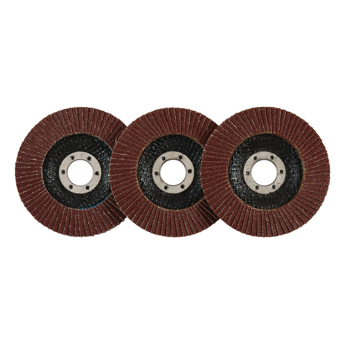 Draper Tools Aluminium Oxide Flap Discs, 115 x 22.23mm, 60 Grit (Pack Of 10)