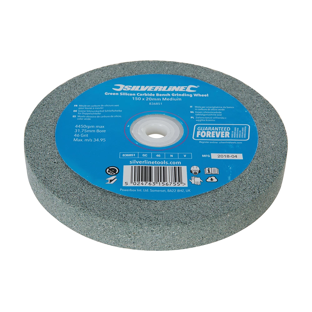 Silverline Green Silicon Carbide Bench Grinding Wheel