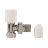 Plumbob Chrome-Plated Angled Radiator Valve