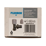 Plumbob Chrome-Plated Angled Radiator Valve